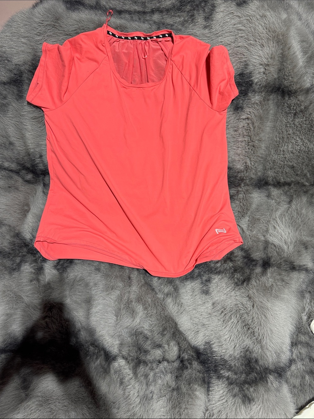 Nola Coral Short-Sleeve Athletic Tee